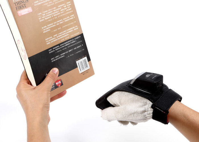 Przenośny rękawiczkowy skaner kodów kreskowych, zestaw głośnomówiący Bluetooth QR Code Scanner
