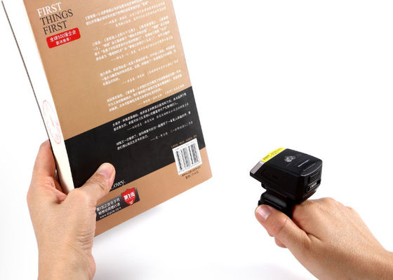 EF02 Oryginalny producent CMOS QR PDF417 Finger Ring Wearable Mini 2D BT Barcode Scanner