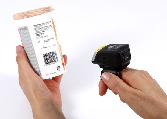 EF02 Oryginalny producent CMOS QR PDF417 Finger Ring Wearable Mini 2D BT Barcode Scanner